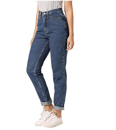 High waist mom jeans for women