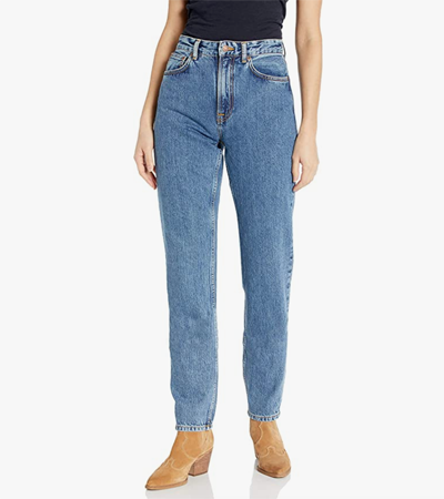 100% cotton blue jeans for women