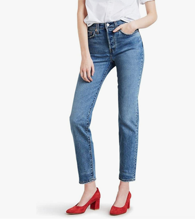 Rigid all cotton denim jeans women