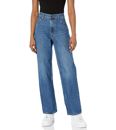 No stretch jeans in rigid cotton